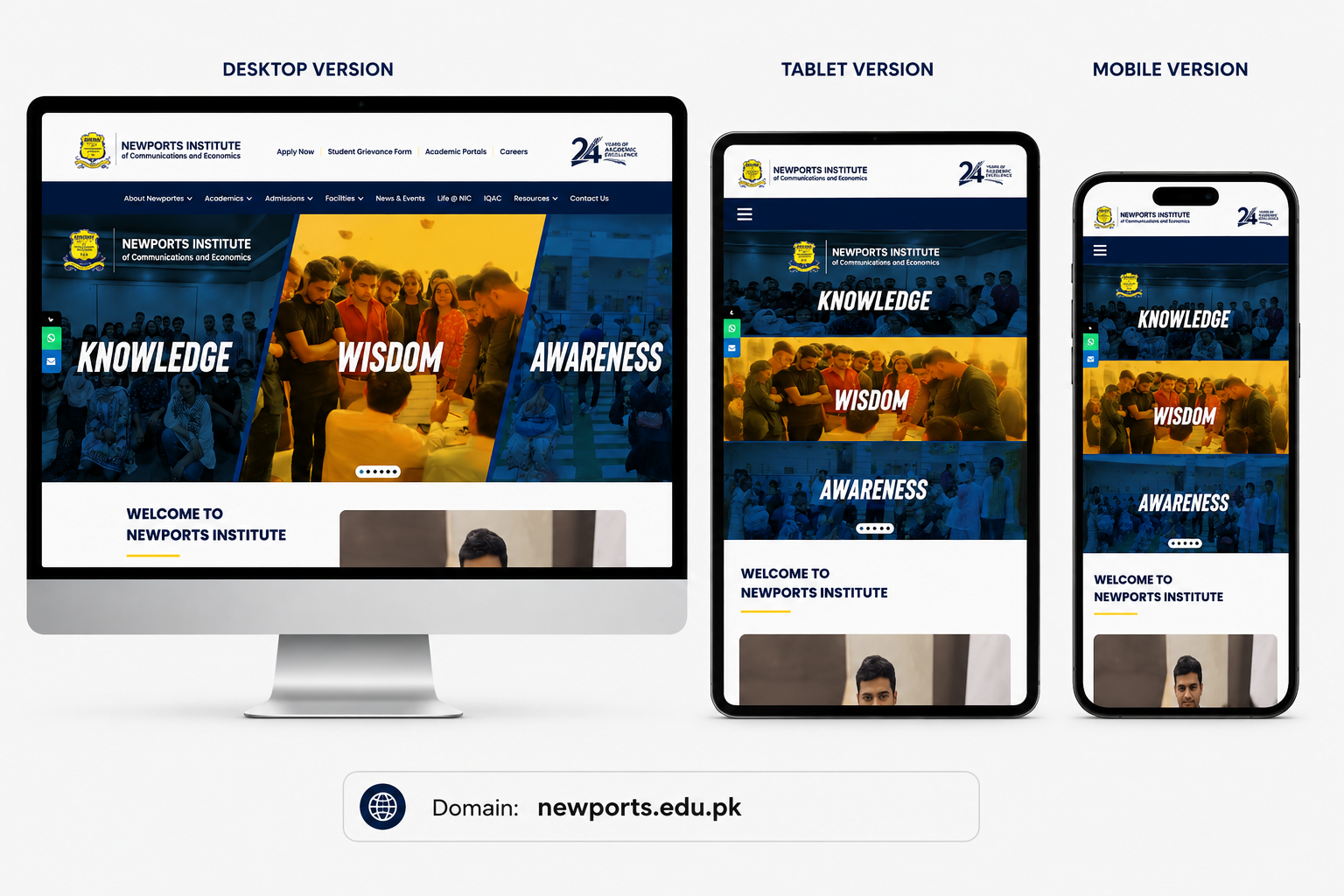Newports website design project by Bloomizo Digital